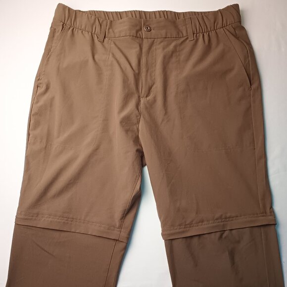 Mens Gerry Convertible Pants Size 36x32 Quick Dry Hiking Army Green - Picture 2 of 10